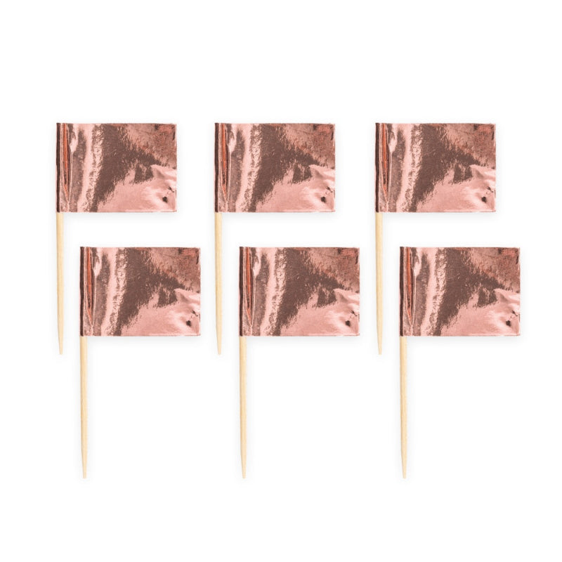 Rose gold buffet flag, 50 stk.