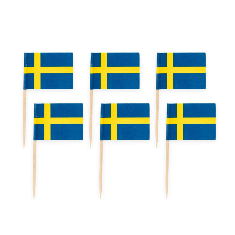 Svenske buffetflag, 50 stk.