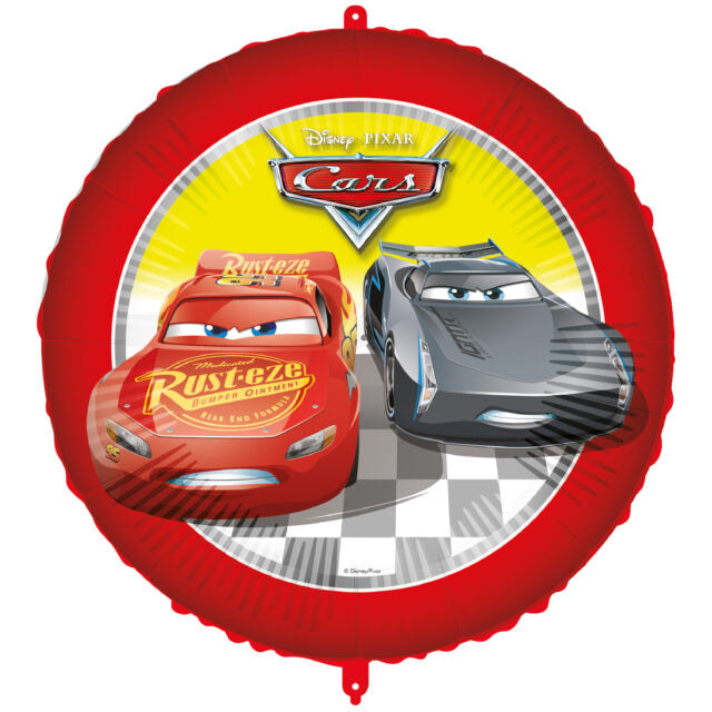 Rund Cars 3 folieballon, 46 cm.