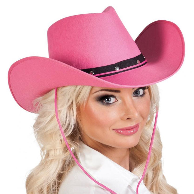 Pink cowboyhat, 1 stk.