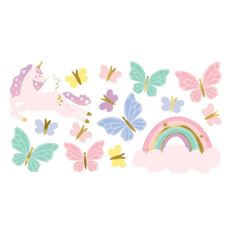 Enhjørning tatoveringer, 1 ark.