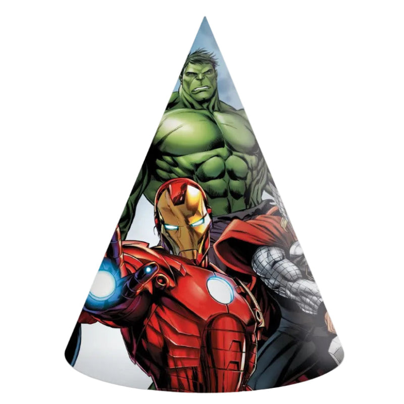 Avengers festhatte, 6 stk.