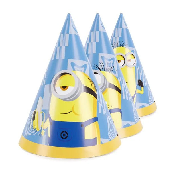 Minions festhatte mix, 6 stk.