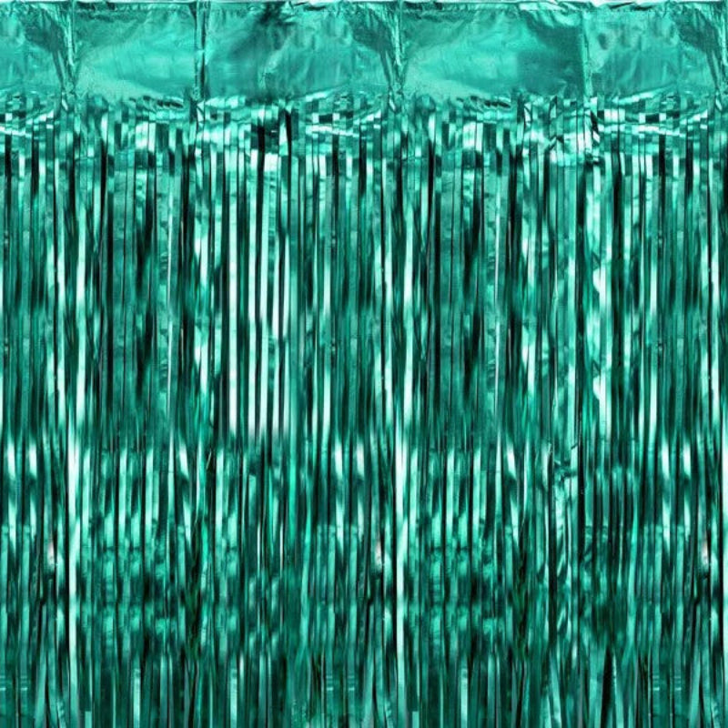 Flaskegrøn foliegardin, 100x200 cm.