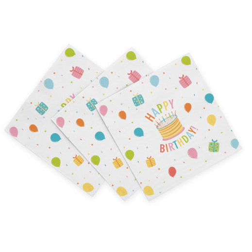 Fødselsdagsservietter, 20 stk.