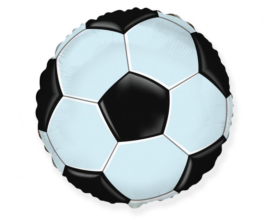 Fodbold folieballon, 18" - 45 cm