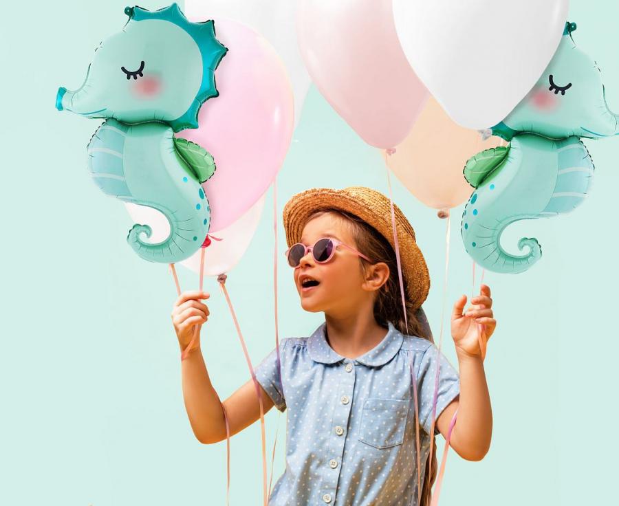 Søhest folieballon, 47x73 cm.