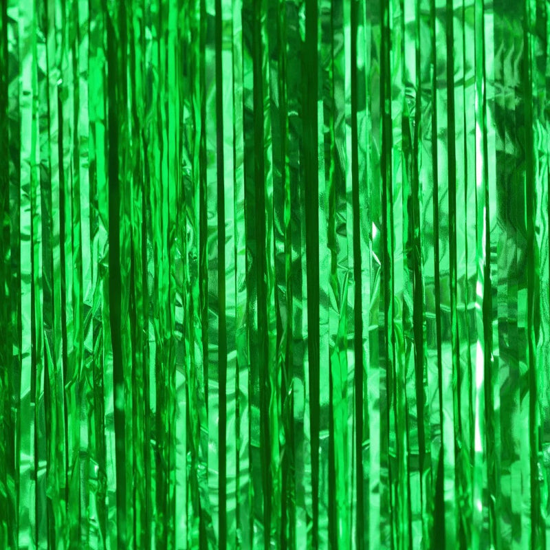 Grøn foliegardin, 100x200 cm.