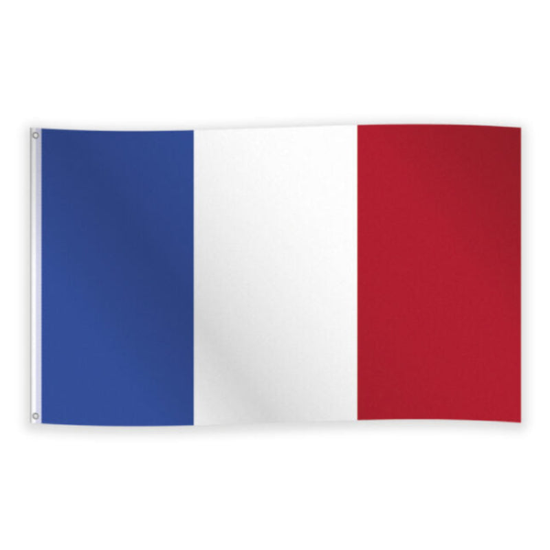 Fransk stof flag, 1,5 m x 90 cm.