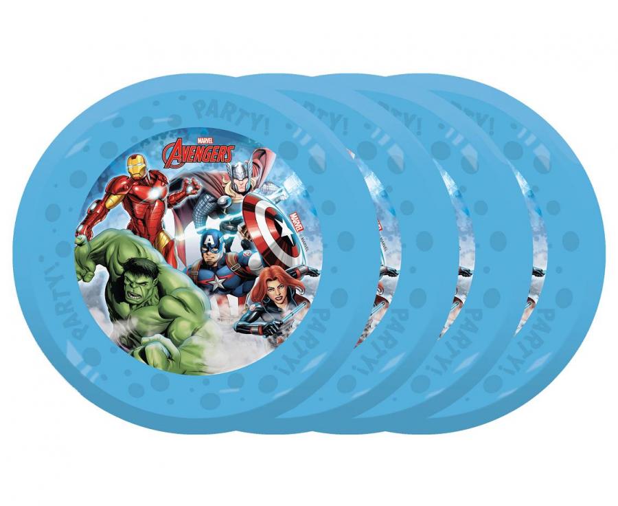 Genbrugelig Avengers tallerken, 4 stk.