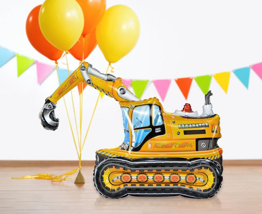 3D gravmaskine folieballon, 89x55x35 cm