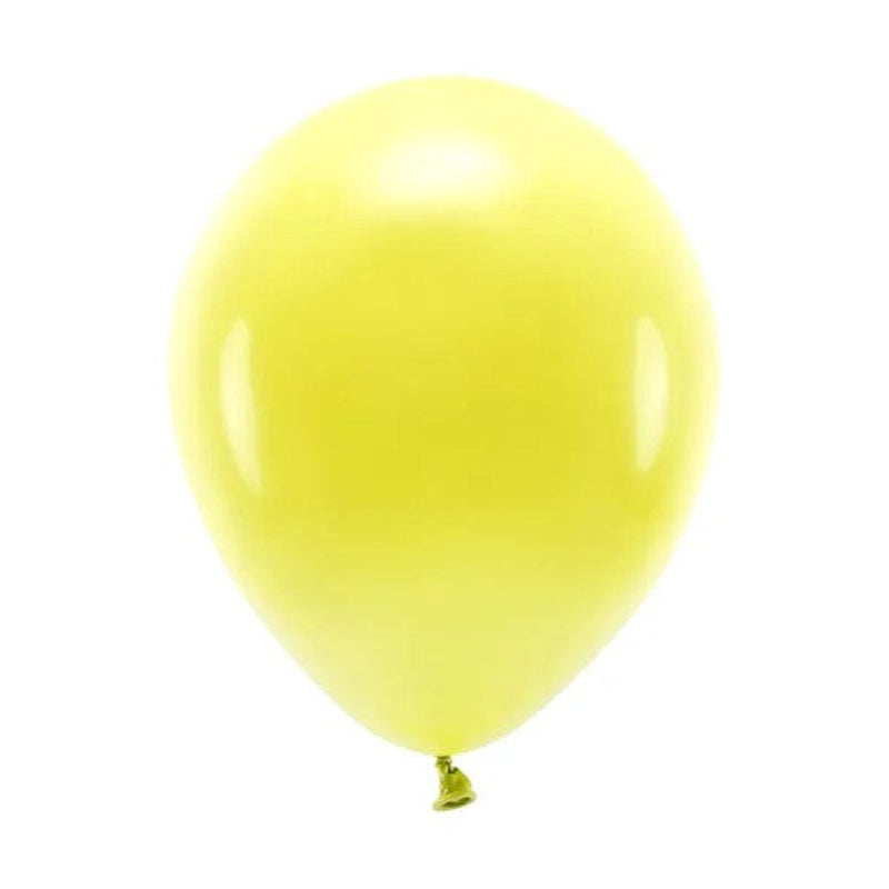 10" pastel gule balloner, 10 stk.