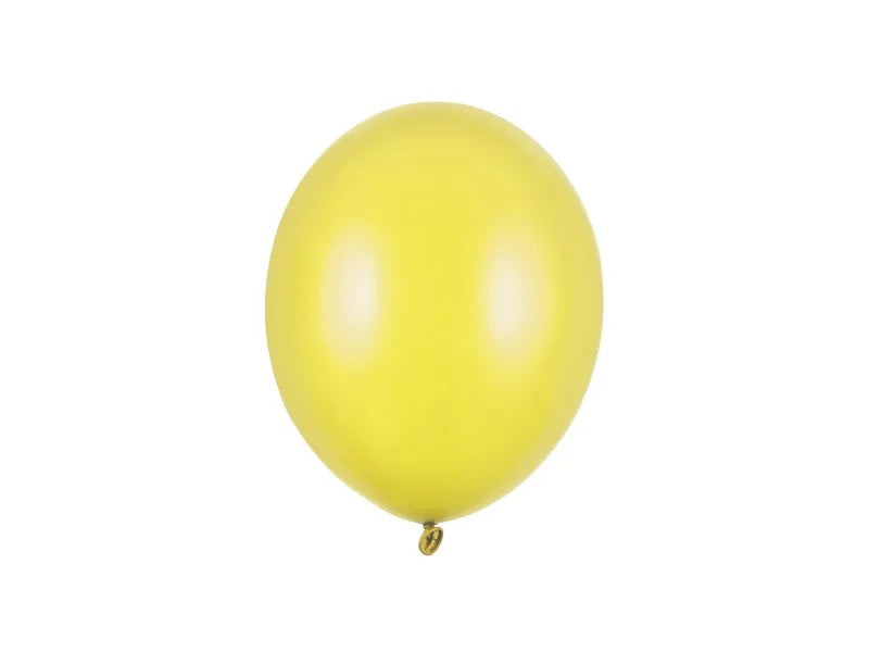 Ballon 9" Gul Metallic