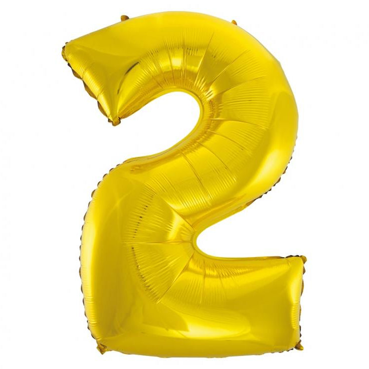 XL Guld Folie tal ballon 2
