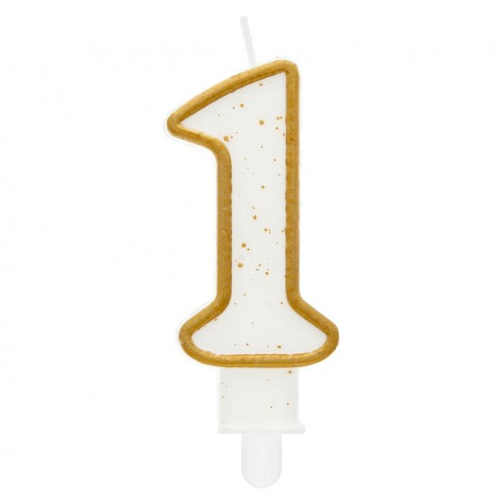 Guld - hvid kagelys, 1-tal