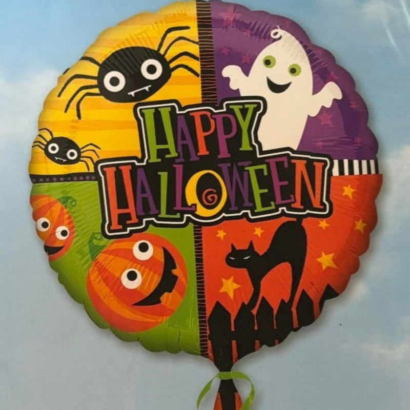 Happy halloween folieballon, 45 cm.