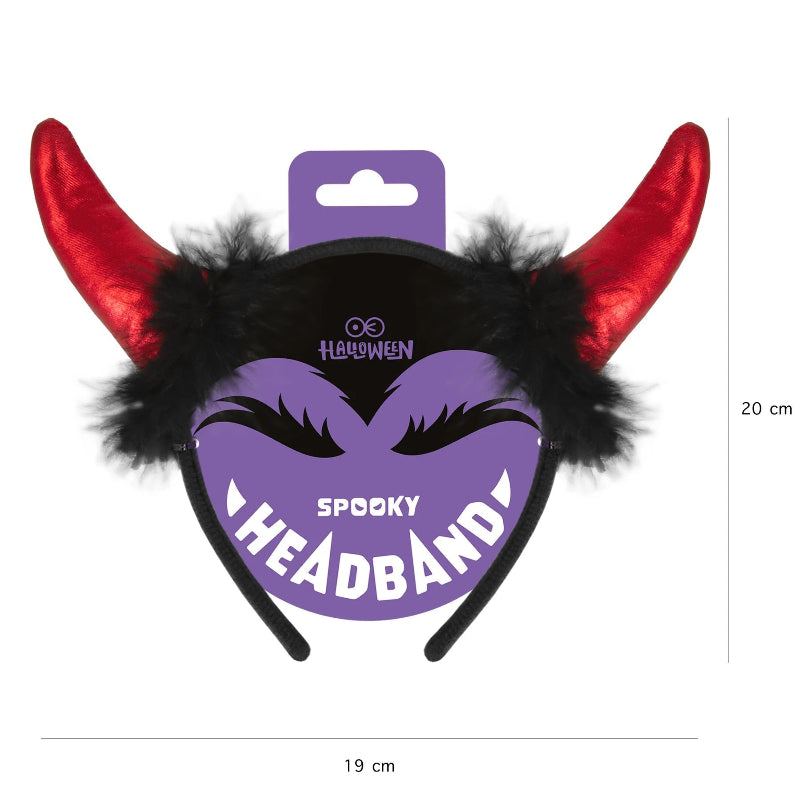 Djævlehorn hårbånd, 1 stk.