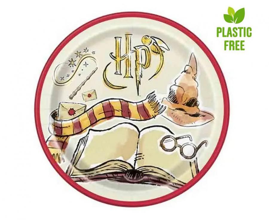 Harry Potter tallerkener, 23 cm, 8 stk.