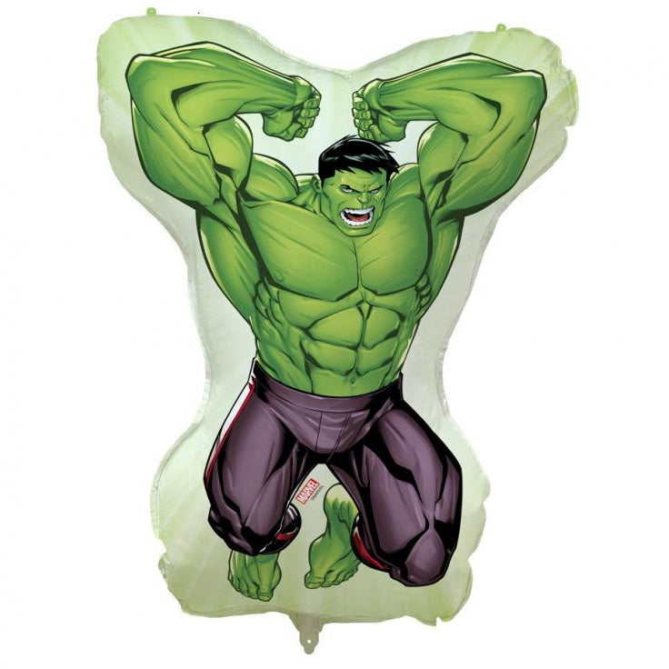 Hulk folieballon, 80x96 cm.
