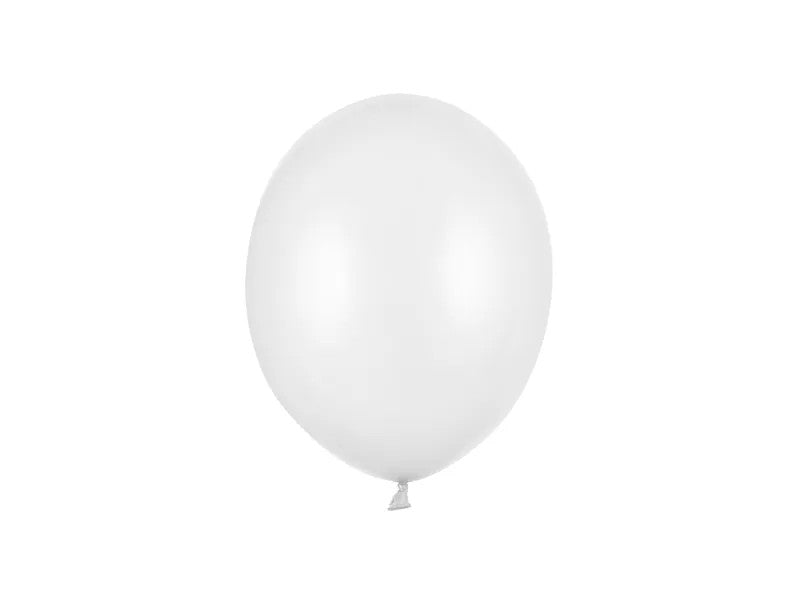 Hvide Balloner 9" Metallic