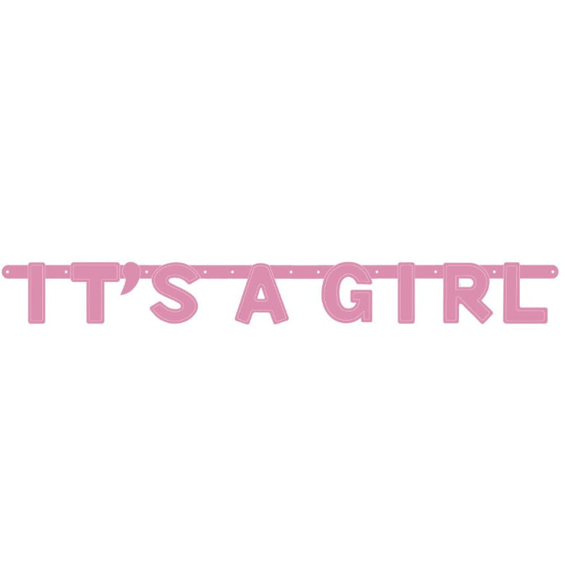"It's a girl" guirlande, 1,22 m.
