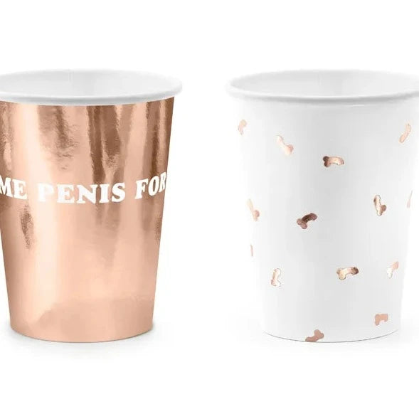 "Samme penis for evigt", pap kop, 220 ml, 6 stk.