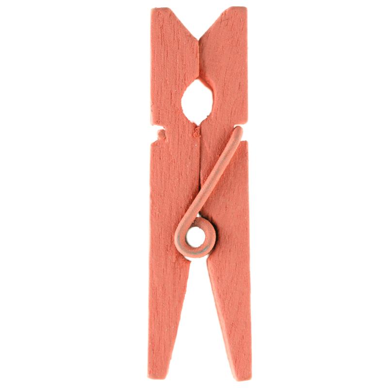 Mini koral pynteklemme, 2,5 cm. 24 stk.