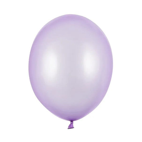 12" metallic lavendel latexballon, 1 stk.
