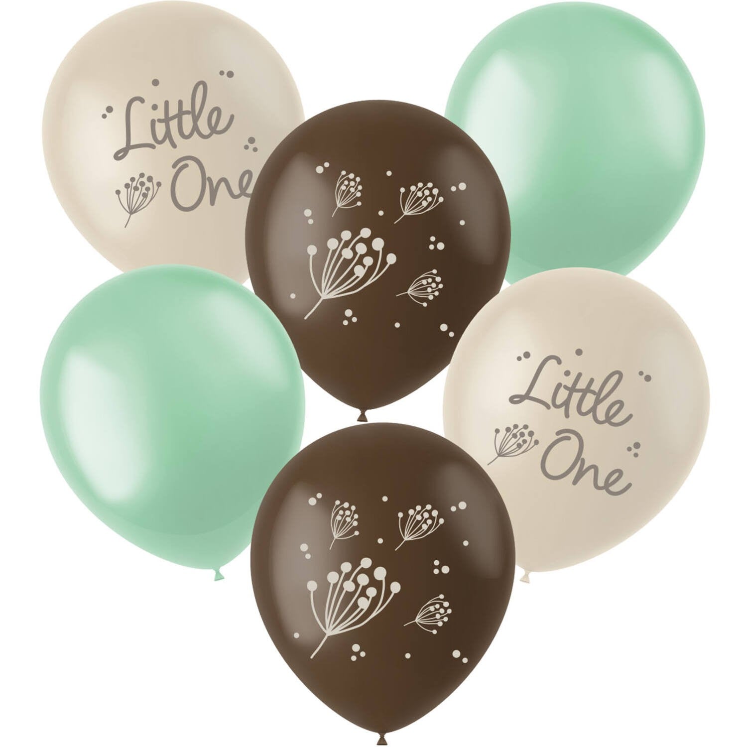 "Little one" latexballoner, 33 cm, 6 stk.
