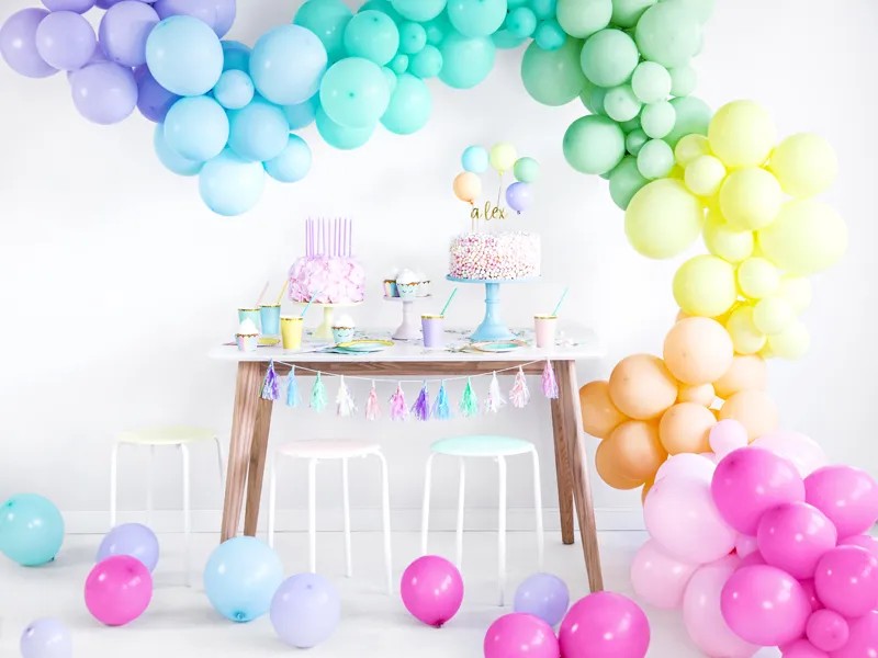 12" pastel lys gul latexballon, 10 stk.