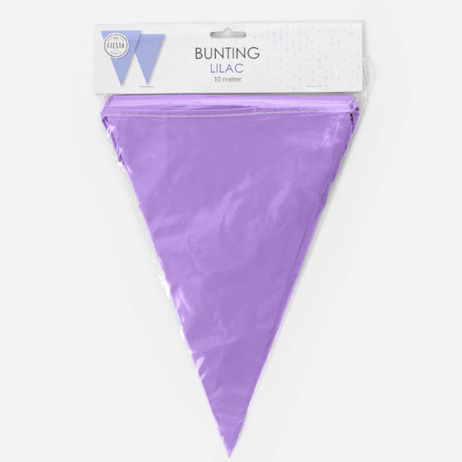 Lys lilla plast vimpel, 10 m.
