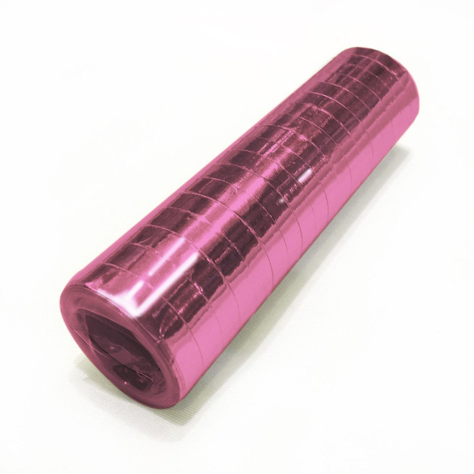 Metallisk pink serpentin, 1 stk.