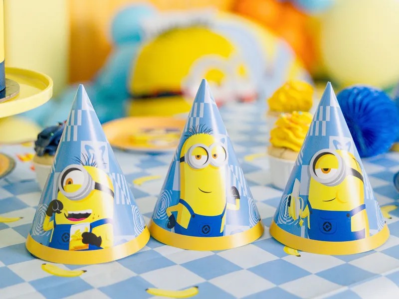Minions festhatte mix, 6 stk.