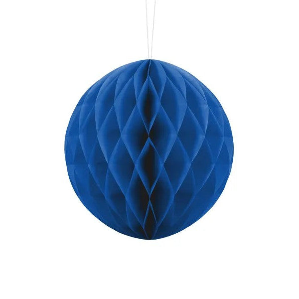 Mørk blå honeycomb, 20 cm.