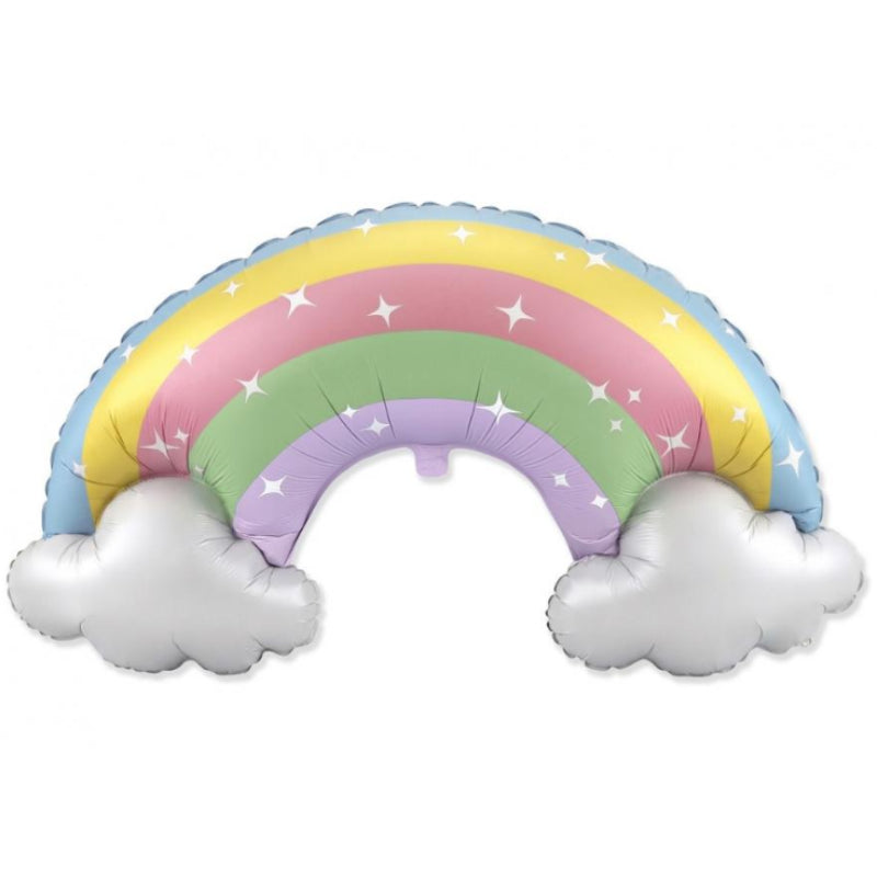 Pastel regnbue folieballon, 24"