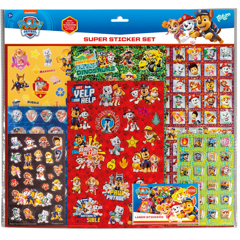 Paw Patrol klistermærke sæt