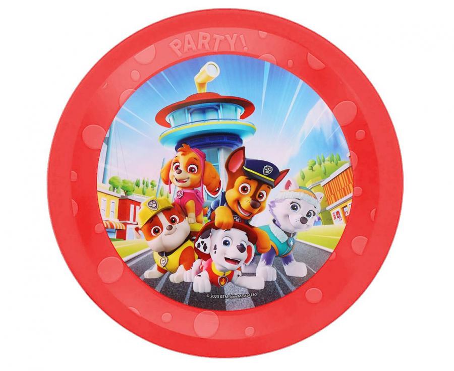 Genbrugelig Paw Patrol tallerken, 1 stk.