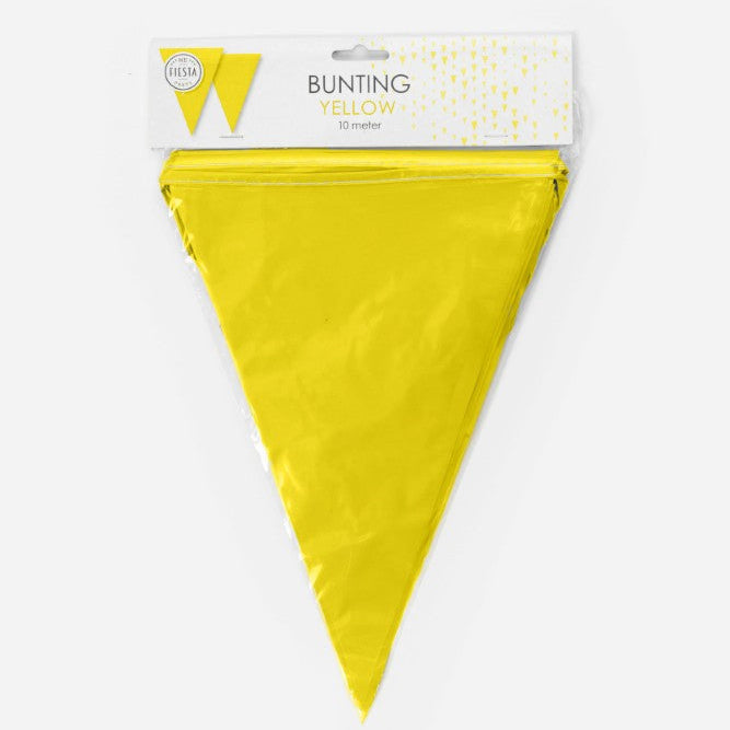 Gul plast vimpel, 10 m.