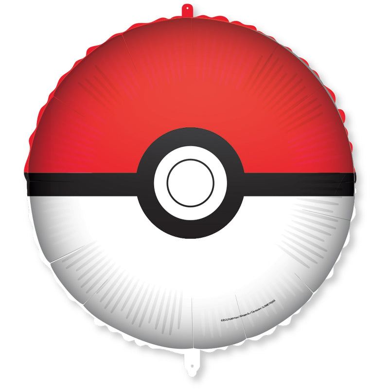 Pokeball folieballon, 46 cm.