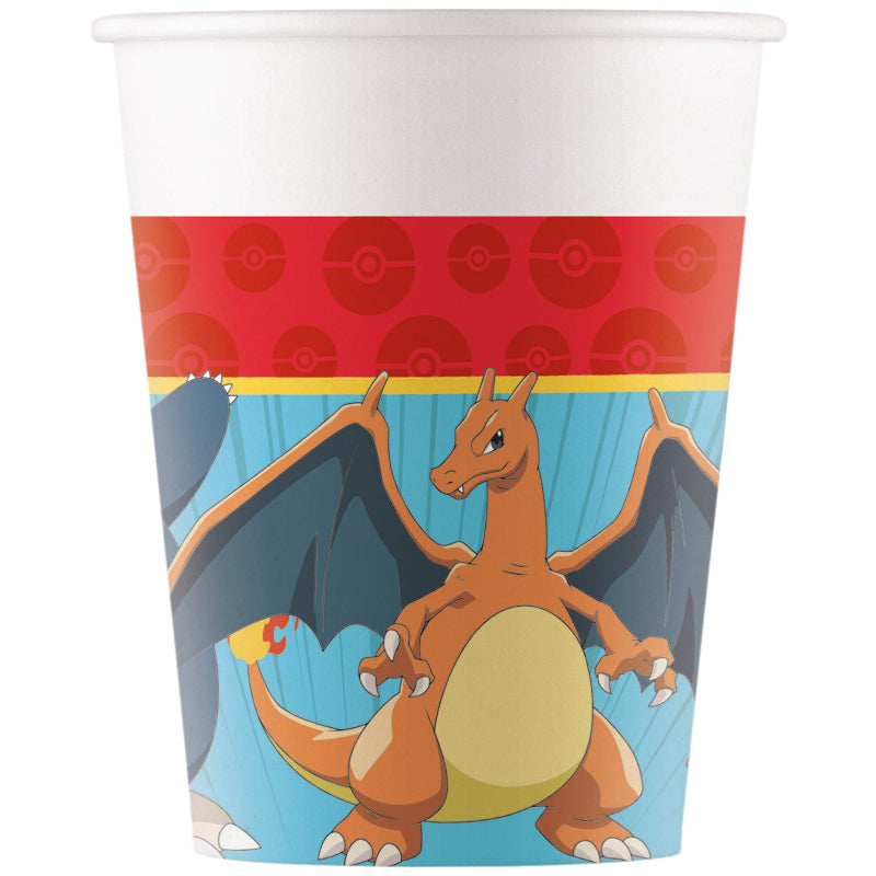 Pokemon papkop, 8 stk.