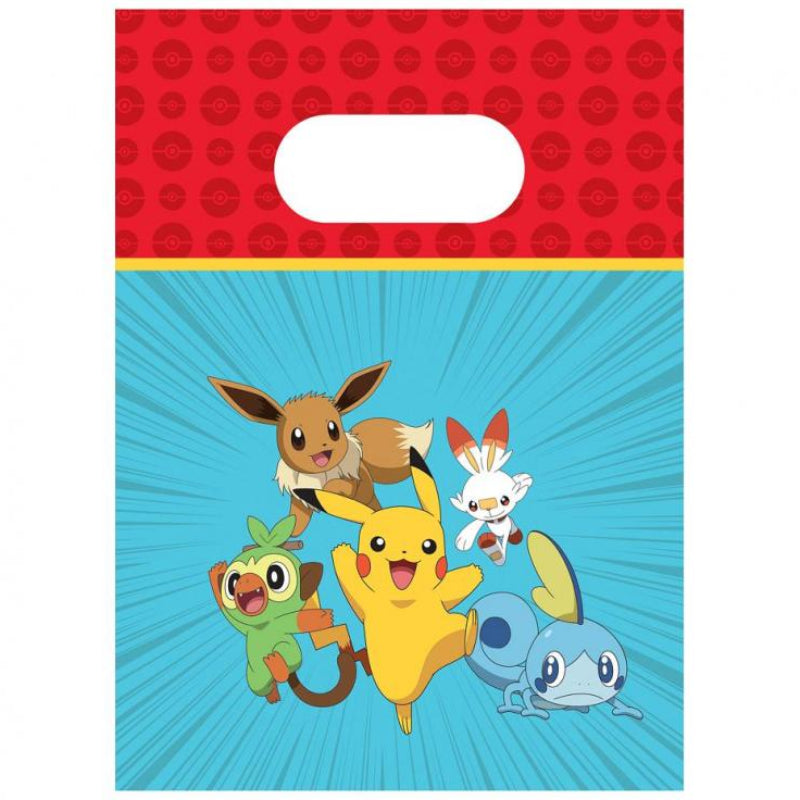 Pokemon papir slikpose, 4 stk.