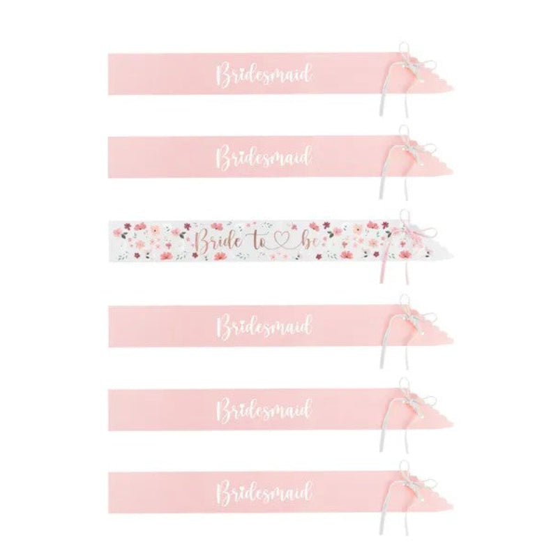 Bride to be og brudepige skærf, blandet, 76 cm