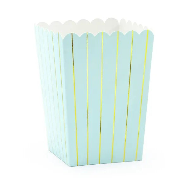 Blå snackbæger, 6 stk.