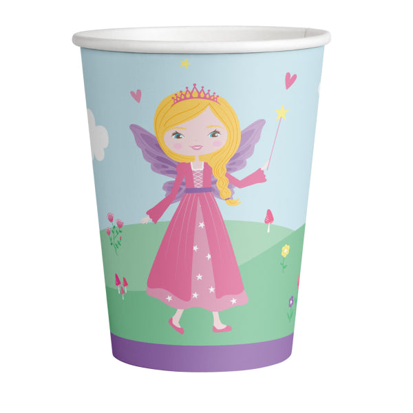 Prinsesse - enhjørning papkop, 250 ml, 8 stk.