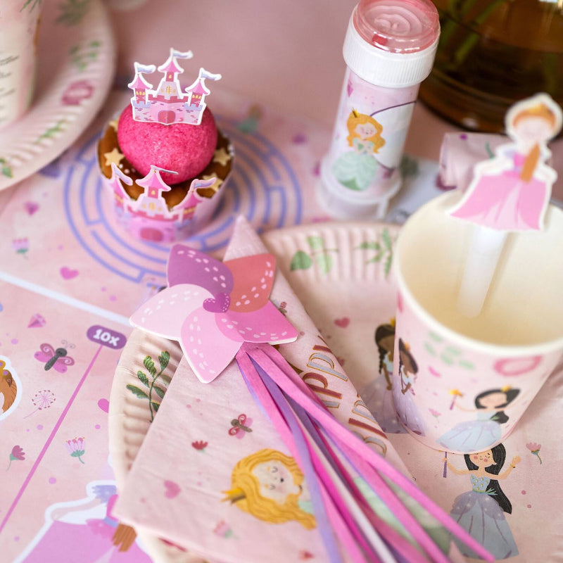 Prinsesse cupcake sæt, 6 sæt.