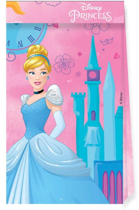 Prinsesse papir slikpose, 4 stk.