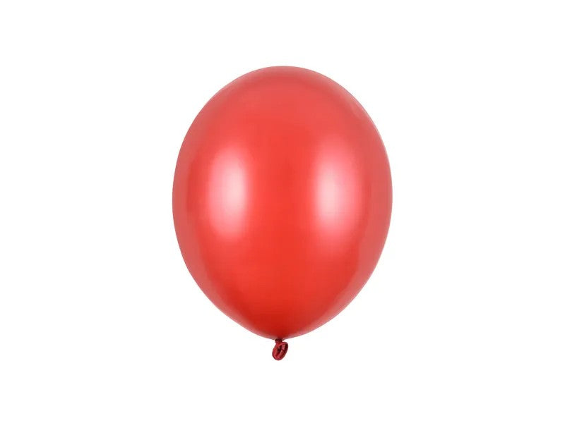 Ballon 9" Rød Metallic
