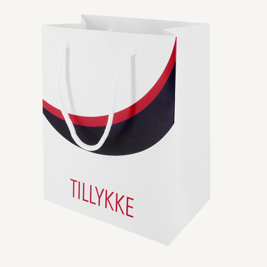 Rød student gaveposer, 2 stk.