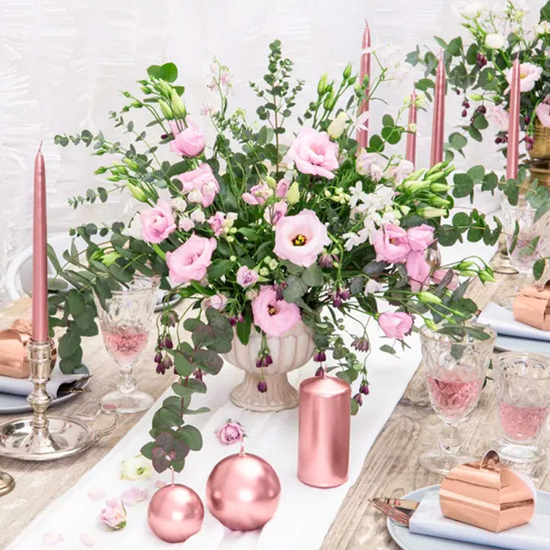 Rose Gold Kuglelys 6 cm