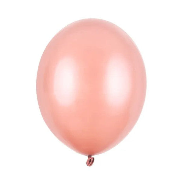 12" metallic rose gold ballon, 1 stk.